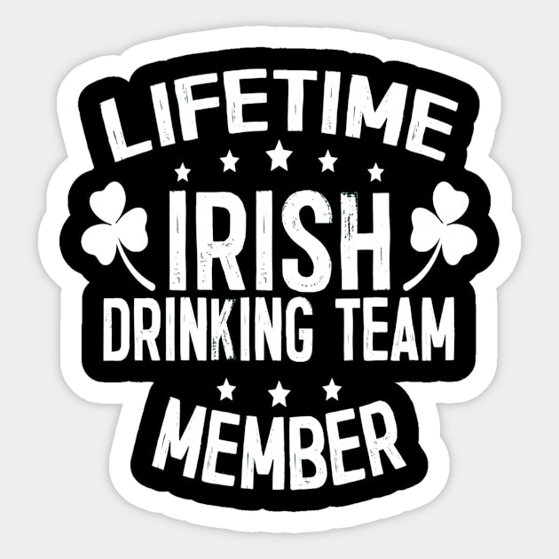 Irish Drinking Team Slainte Novelty Irish Pub Sticker by JaroszkowskaAnnass